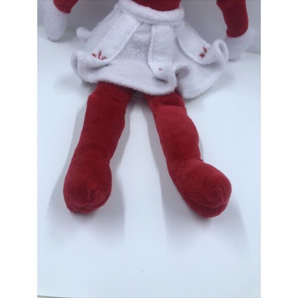 Elf on the Shelf Plush 14" Girl Doll 2010 Ruffled Skirt Snowflakes Christmas Toy - Picture 10 of 16